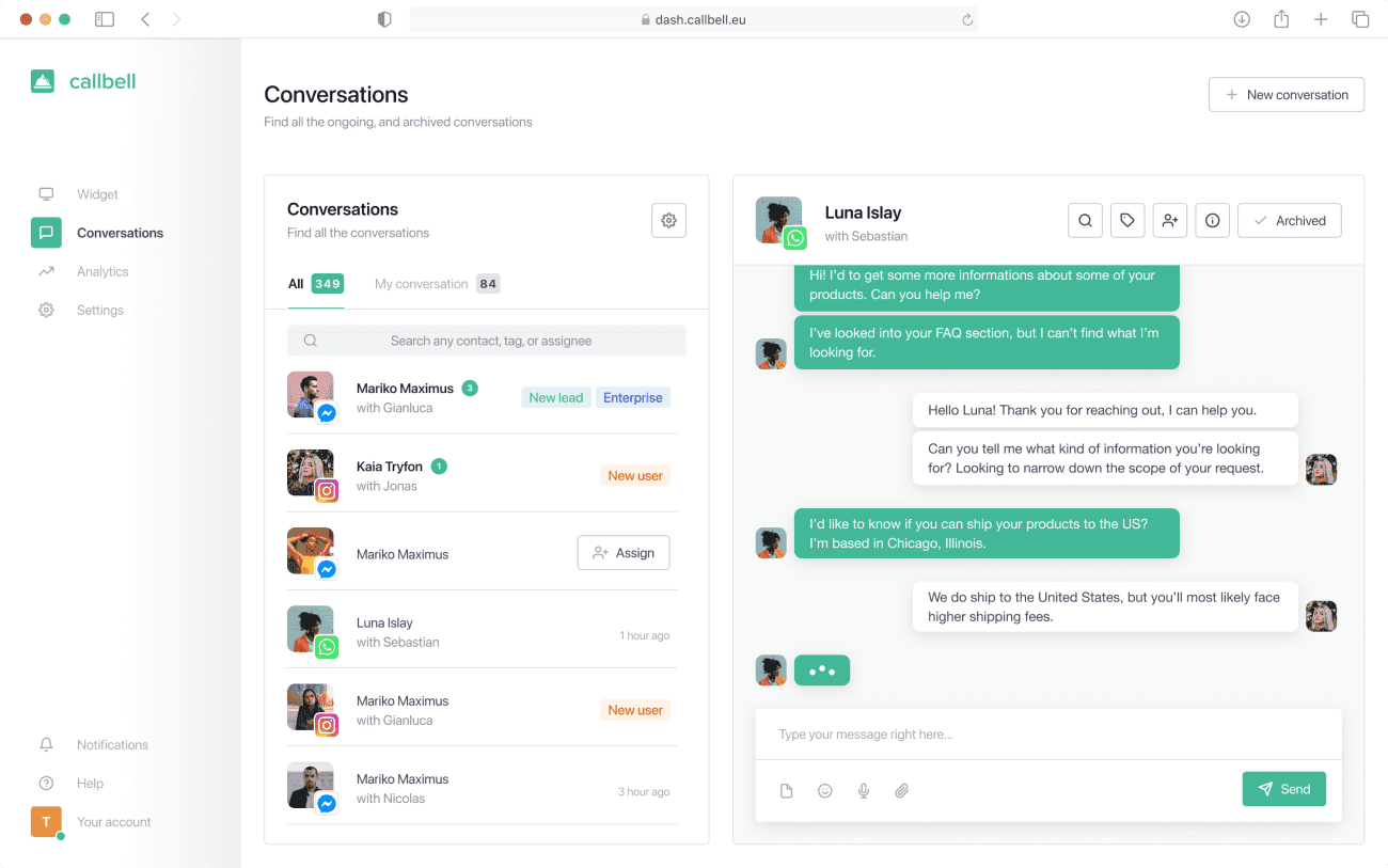 Callbell - WB OpenAI - IP - Hispamer Noticias Hispamer Noticias