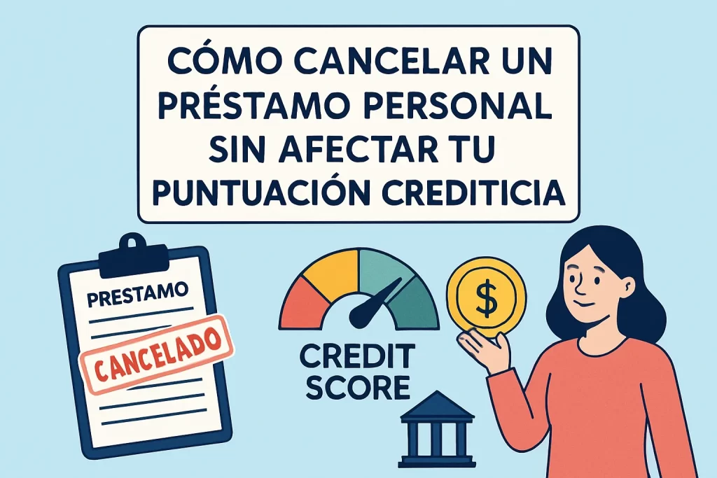 Cómo cancelar un préstamo personal sin afectar tu puntuación crediticia