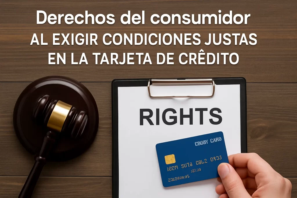 Derechos del consumidor al exigir condiciones justas en la tarjeta de crédito