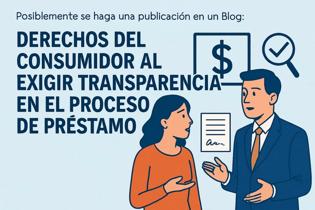 Derechos del consumidor al exigir transparencia en el proceso de préstamo
