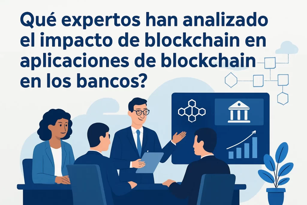 qué expertos han analizado el impacto de blockchain en Aplicaciones de blockchain en los bancos