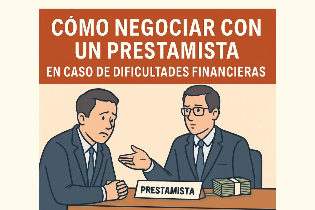 Cómo negociar con un prestamista en caso de dificultades financieras