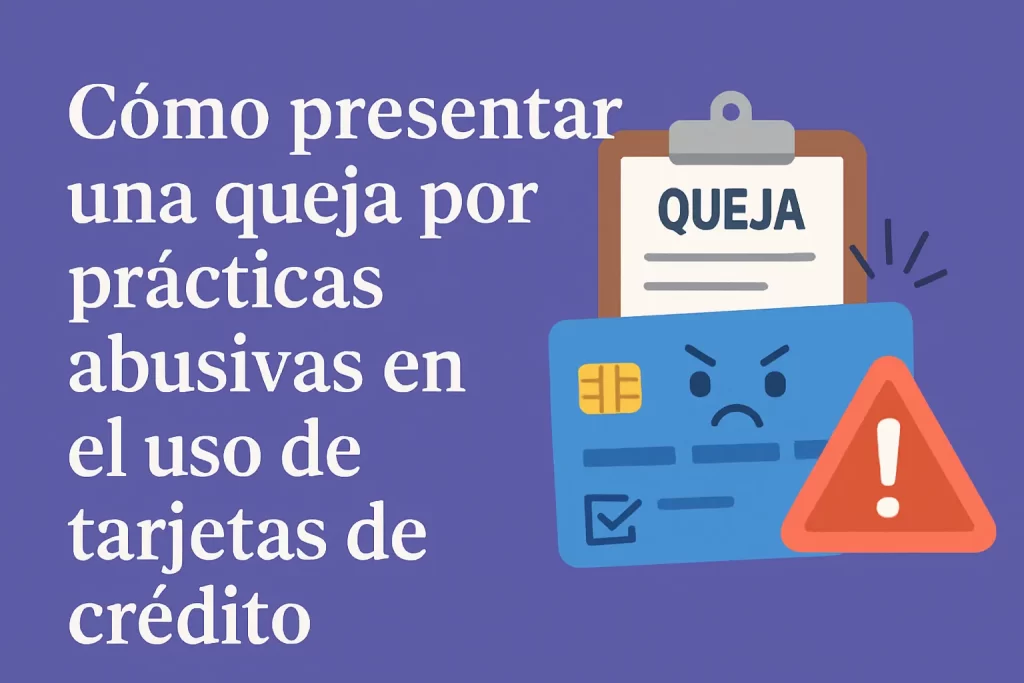 Cómo presentar una queja por prácticas abusivas en el uso de tarjetas de crédito
