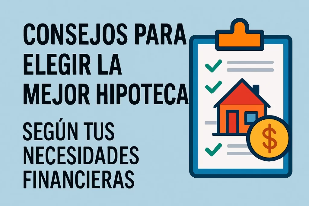 Consejos para elegir la mejor hipoteca según tus necesidades financieras