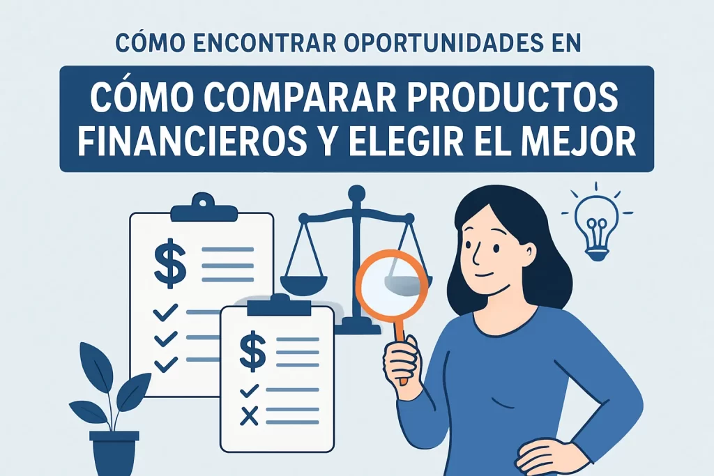 cómo encontrar oportunidades en Cómo comparar productos financieros y elegir el mejor