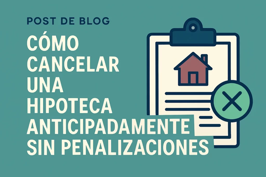 Cómo cancelar una hipoteca anticipadamente sin penalizaciones