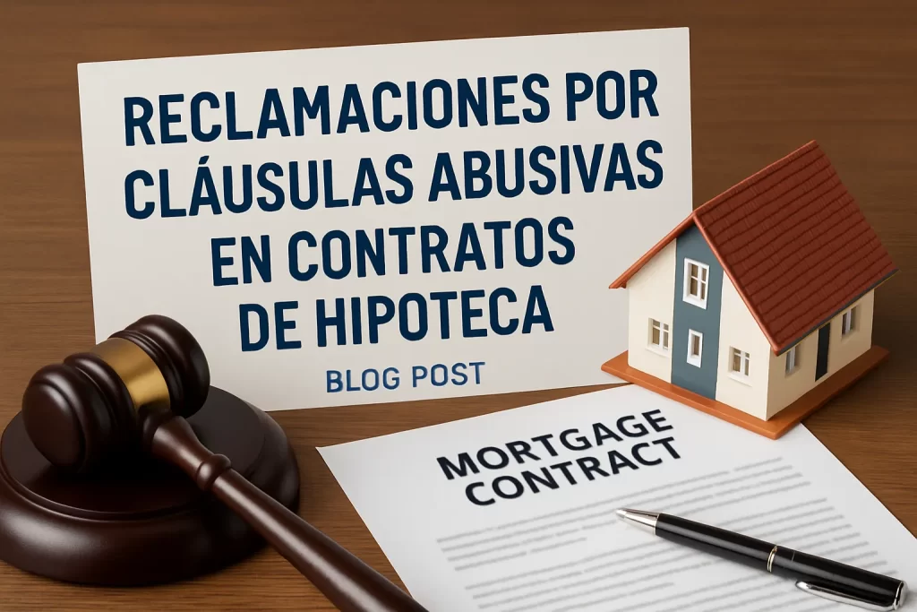 Reclamaciones por cláusulas abusivas en contratos de hipoteca
