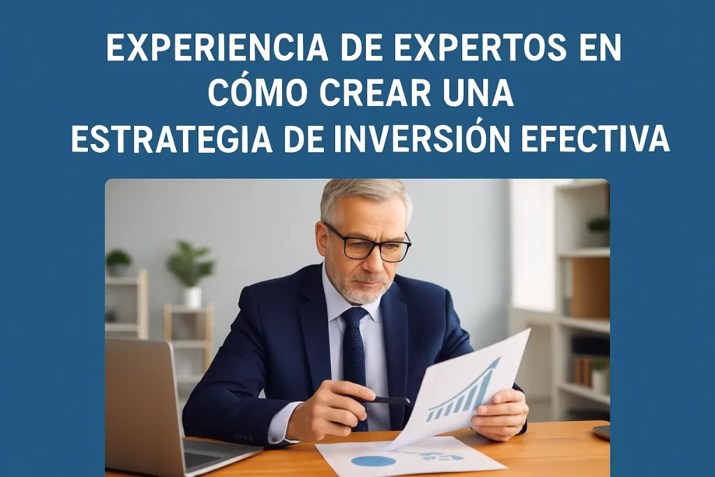 experiencia de expertos en Cómo crear una estrategia de inversión efectiva