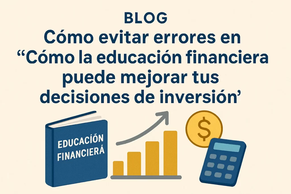 cómo evitar errores en Cómo la educación financiera puede mejorar tus decisiones de inversión