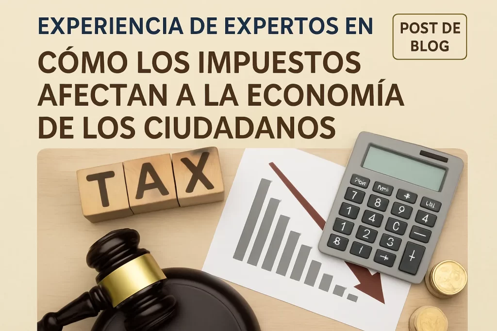 experiencia de expertos en Cómo los impuestos afectan a la economía de los ciudadanos