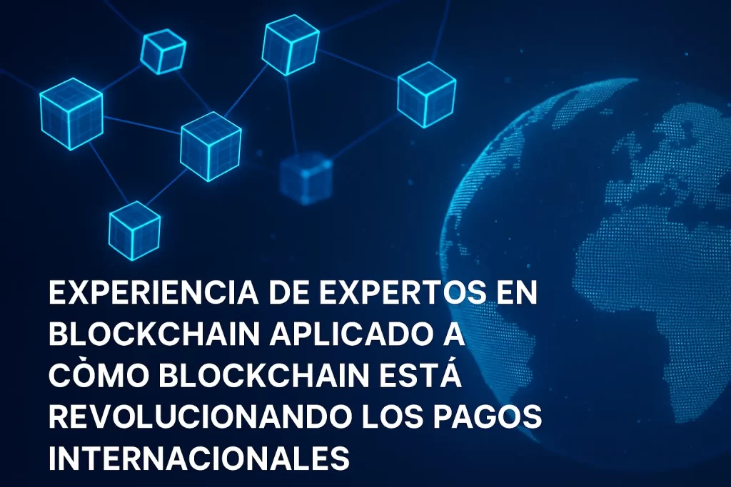 experiencia de expertos en blockchain aplicado a Cómo blockchain está revolucionando los pagos internacionales
