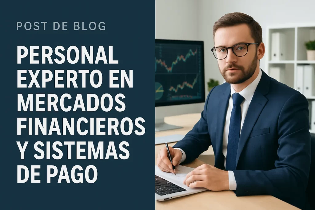 personal experto en mercados financieros y sistemas de pago