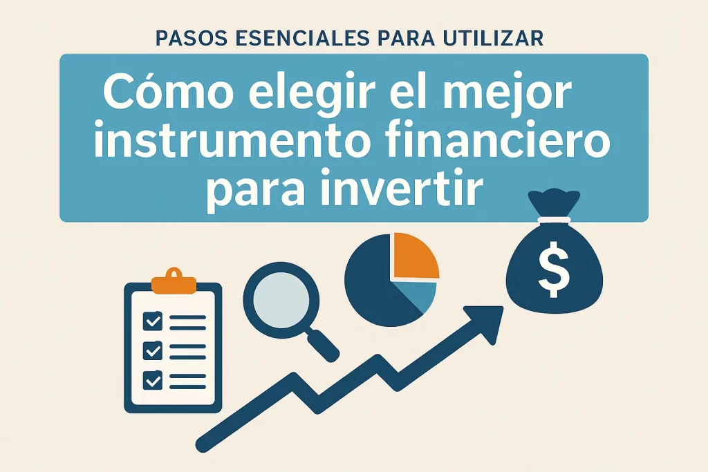 pasos esenciales para utilizar Cómo elegir el mejor instrumento financiero para invertir
