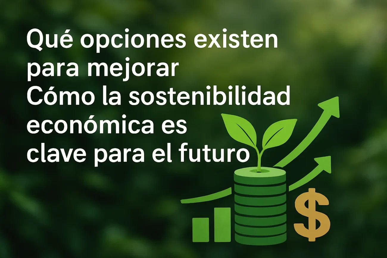 qué opciones existen para mejorar Cómo la sostenibilidad económica es clave para el futuro&nbsp;Hispamer Noticias