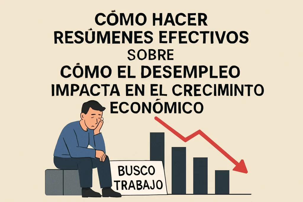 cómo hacer resúmenes efectivos sobre Cómo el desempleo impacta en el crecimiento económico&nbsp;Hispamer Noticias