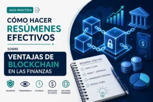 cómo hacer resúmenes efectivos sobre Ventajas de blockchain en las finanzas&nbsp;Hispamer Noticias