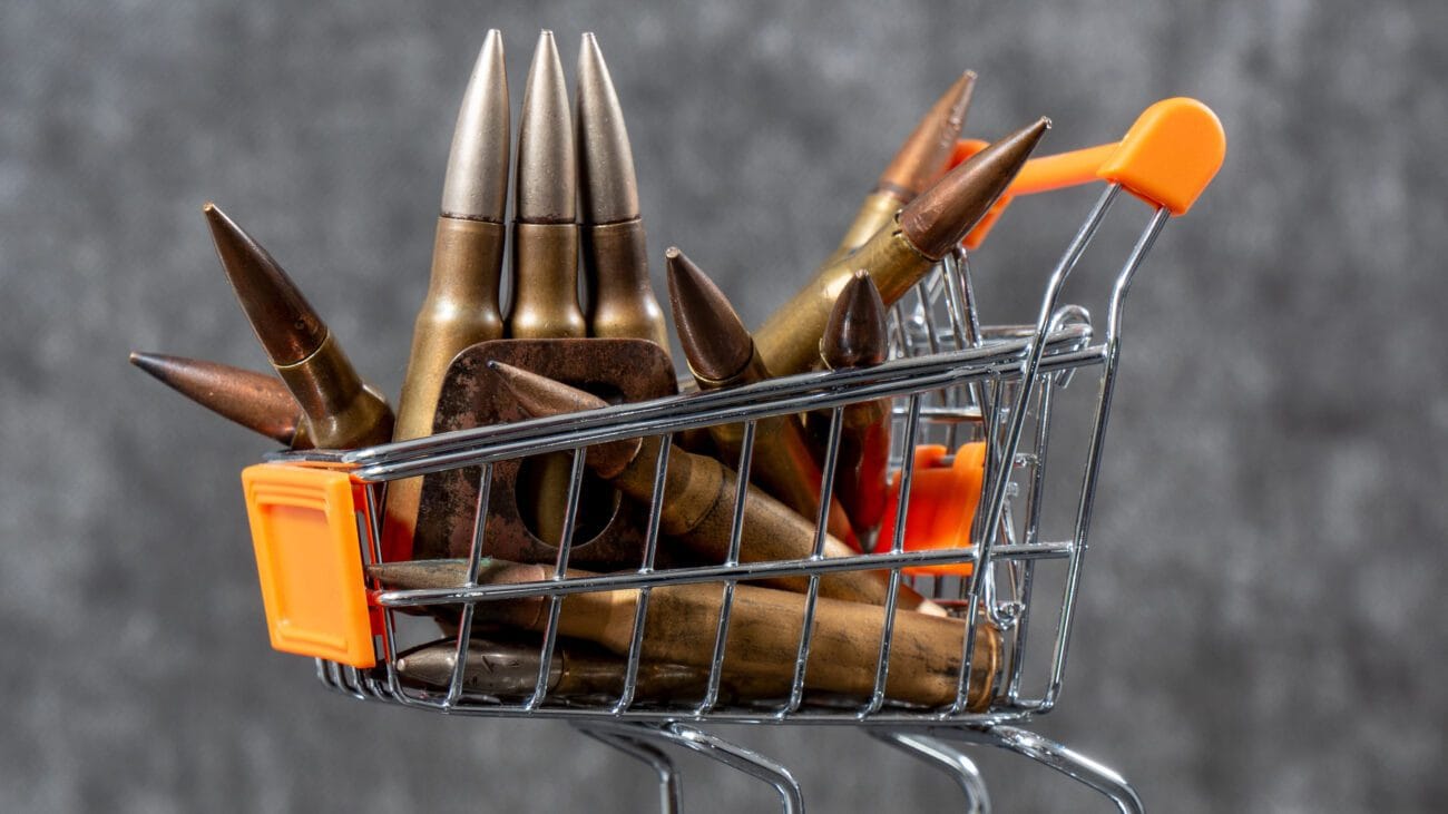 a caddy for shopping with ammunitions concept of money for war - Hispamer Noticias Hispamer Noticias